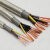 太丰2~7芯变频器软电缆TRVVPV透明双护套国标镀锡铜网抗干扰屏蔽线 6芯 1.5 平方毫米 100米