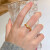 千年（CEMNI）极简小方糖18K金戒指经典方形戒指彩金K黄AU750女戒锆520礼物 13号