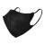 飞尔（FLYER）挂耳式折叠防护口罩 无纺布面罩 一次性口罩【细耳带黑色 143x167mm】