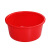 臻安心 红色水桶水盆塑料桶收纳清洁圆形水桶学生桶学校工地 红色55盆