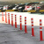 勒塔(LETA) PU反光路桩75cm红白 停车位反光立柱 警示柱交通安全设施现做挡车柱LT-TE845