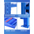 多层置物架超强承重家用置物架重型储物架库房铁架子 蓝色四层主架 中型加厚200kg/长200*宽60*高200