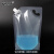安赛瑞 自立吸嘴袋（10个装）实验室液体袋透明吸嘴包装袋试剂袋中药袋便携密封塑料打包袋1000ml斜嘴 601011