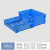 可折叠物流箱塑料周转框工业中转货胶框运输折叠式收纳筐盒子加厚 S504折叠箱 外径550*365*210mm 蓝色