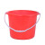 卫洋 物业清洁水桶  水桶收纳洗车桶加厚塑料桶红色 WY-30 7L无盖5个装(32号)