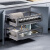 海蒂司（NBHAIDISI）拉篮厨房橱柜304不锈钢双层缓冲抽屉式厨柜调味架碗碟篮700柜体