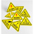 有电危险标识标牌消防三角形闪电标志警示警告提示牌标识电箱贴纸 03 闪电标 15x15cm