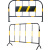 飓程 铁马护栏 道路交通施工移动临时围栏 警示隔离栏 红白铁马1.2*2m 单位：件