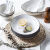 古艾  陶瓷鱼盘碗碟家用新款北欧简约不规则自由组合ins风碗盘散装 小勺子