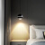 BERRUAN极简床头小吊灯北欧风现代简约客厅沙发电视背景墙灯具卧室床头灯 砂白-圆球普通款可调节 暖光