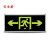 百士安 消防通道安全出口 自发光疏散应急指示灯悬挂夜荧光标志牌无需电源 双面双向