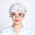护士帽做饭时戴的帽子防油烟厨房女士室内包头套工作防掉发护士卫生 小猫医生 可调节
