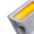冰禹 BYlf-553 铸铝道钉 反光轮廓标道钉突起路标路面反光标 铸铝道钉黄白 10*10cm