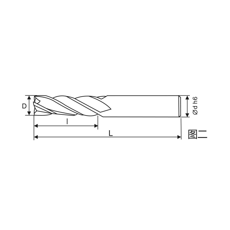 刃天行立铣刀 PGM4160-150S16通用加工4刃 平底铣刀  订制品 下单前请咨询客服确认货期