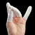 京斯坦 一次性手指套胶指套无菌无粉工业电子乳胶 指套 白色乳胶手指套  白色特级500克 