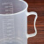 厨房级计量杯带刻度 塑料大容量奶子量筒5000ml 500ml三只(超值)