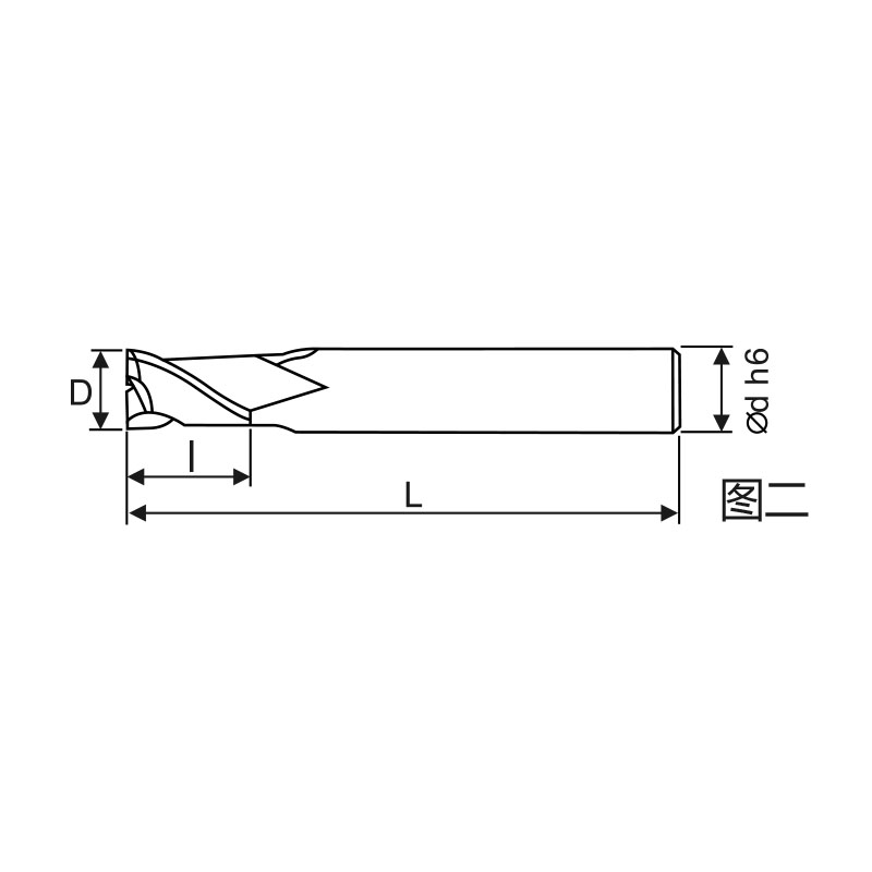 刃天行立铣刀 PAL2040-050S06铝用加工2刃 铝用平底铣刀 订制品 下单前请咨询客服确认货期SKYWALKER