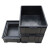 金诗洛 K6078 防静电周转箱黑色塑料收纳箱ESD电子零件元件盒物料胶框 690*485*410