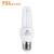 佛山照明（FSL） 节能灯泡E27螺口8W三基色荧光灯泡T4-U型白光（6500K）【两个装】/