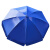 益美得 LH1069 可折叠宣传伞大型伸缩遮阳伞 3米银胶宝蓝色(赠底座)