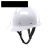婕茵桐SR玻璃钢安全帽 真FRP材质耐高温耐腐蚀领导头盔工地施工 白色