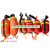 抛绳袋厂家供应抛绳包 水域救生绳包 水上救援绳包 漂浮救生绳包 8毫米21米高质反光绳包 随机橙色或酒红色
