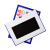 鑫华卡k士A6磁性硬胶套 透明PVC卡片袋 文件保护卡套  仓库货架标识牌 【10个装】16*11.2cm 蓝色