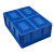海斯迪克  EU周转箱塑料箱 汽配可堆式储物箱零件箱 蓝色带盖600*400*340