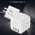 公牛 【有线1.5米白色】【无USB+4插座】-UEB040短魔方1.5米 多功能多用插排接线板转换器定制