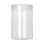 铝银盖罐pet塑料罐子密封收纳储存罐级圆形广口透明带盖 明黄色 5.5*6.5铝盖98个