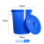 魅祥 大号圆桶塑料水桶 带盖加厚储水桶 酒店厨房工业环卫物业垃圾桶 发酵桶 200升带盖(蓝色）