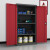 金兽防静电工具柜GC1033置物柜双开门零件收纳置物柜三层板灰红色