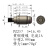 适用m3m4M8螺纹探针弹簧顶针大电流圆平头弹性触点连接器充电螺丝铜柱 PZ257