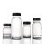 谋福 透明玻璃样品瓶 化学试剂瓶带内塞密封小瓶 （75ml+pe内塞） 