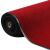 罗德力 PVC双条纹地垫 商用防滑地毯走廊地垫门垫耐磨复合底 宽1.8米*1米深红色