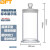 贝傅特 实验室标本展示瓶高硼硅密封玻璃样品瓶磨砂口加厚广口瓶 1个 90*180mm(约940ml）
