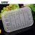 安赛瑞 一次性生鲜托盘 16×16×2cm 水果蔬菜包装盒保鲜盒 加厚长方形塑料托盘 半透明（200个装） 24963