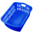和一可塑 HY10 沥水篮 塑料周转筐 分拣筐洗菜筐收纳筐 蓝色9号570*415*180(2个)