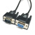 订制特殊DB9针串口线 针对孔RS232连接线 公对母 COM数据线 黑色 1m