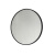 浴尚雅浴尚雅 浴室镜黑色圆镜 高清浴室镜化妆镜铝合金不生锈浴室镜子 黑色直径40