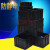 防静电周转箱黑色整理收纳箱电子元件盒物料零件盒龟箱周转框带盖 11号600*500*400可配盖