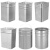 定制铁皮不锈钢室内户外大容量垃圾桶内胆果皮箱镀锌圆方异形内桶 镀锌正方形桶20×20×32