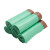 海斯迪克 抽绳垃圾袋(180只)9卷45*50cm自动收口手提式穿绳清洁袋 加厚绿袋红绳 HZL-103