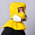 防尘防毒头罩 喷漆打磨装修耐酸碱防油防飞溅头套 防毒全面罩 黄色头罩配7093防尘盒 L