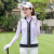 TTYGJ高尔夫女士马甲背心无袖立领外套运动服装上衣透气球衣golf女装 白色 S码