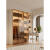 欧派（OPPEIN）玻璃门衣柜主卧简约现代组合家用卧室奶油风一门到顶实木柜子组装 5门1.8米2米高钢化玻璃门