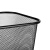 庄太太【椭圆中号】铁艺垃圾桶铁网纸篓办公室镂空黑色铁丝网无盖垃圾桶