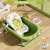 迪士尼（Disney）婴儿洗澡盆大号浴桶浴盆坐躺小孩家用宝宝可折叠幼儿新生儿童用品 清新绿(无感温)+小鳄鱼浴垫+囎礼