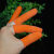 加厚防滑水耐磨乳胶手指套橡胶防护点钞数钱劳保胶工业手指头套 橙色小号200个装