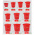 金绿士 20L加厚塑料水桶红色提水桶圆桶酒店厨房大容量储水桶